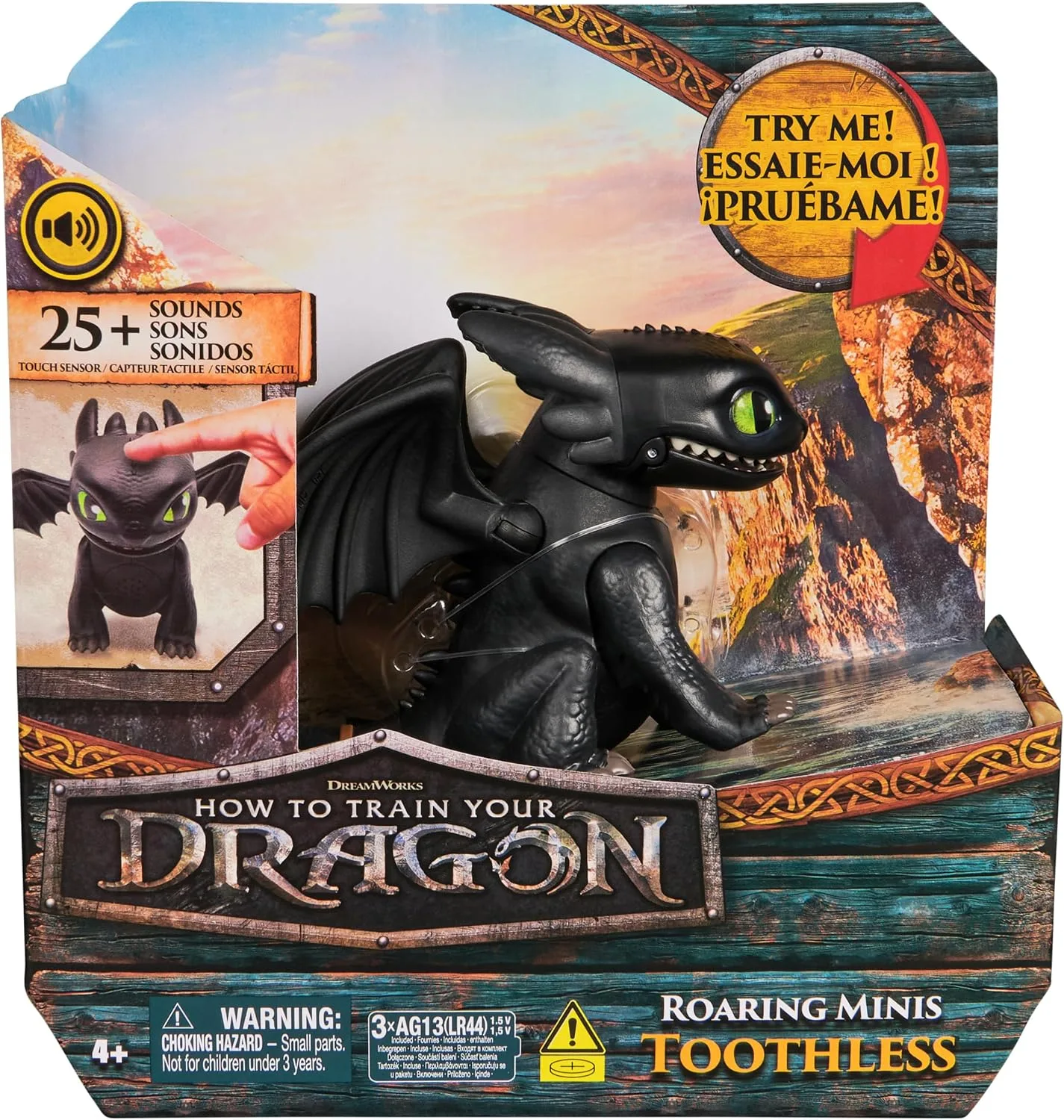 Dreamworks Dragons Roaring Minis Toothless Interactive Dragon Toy