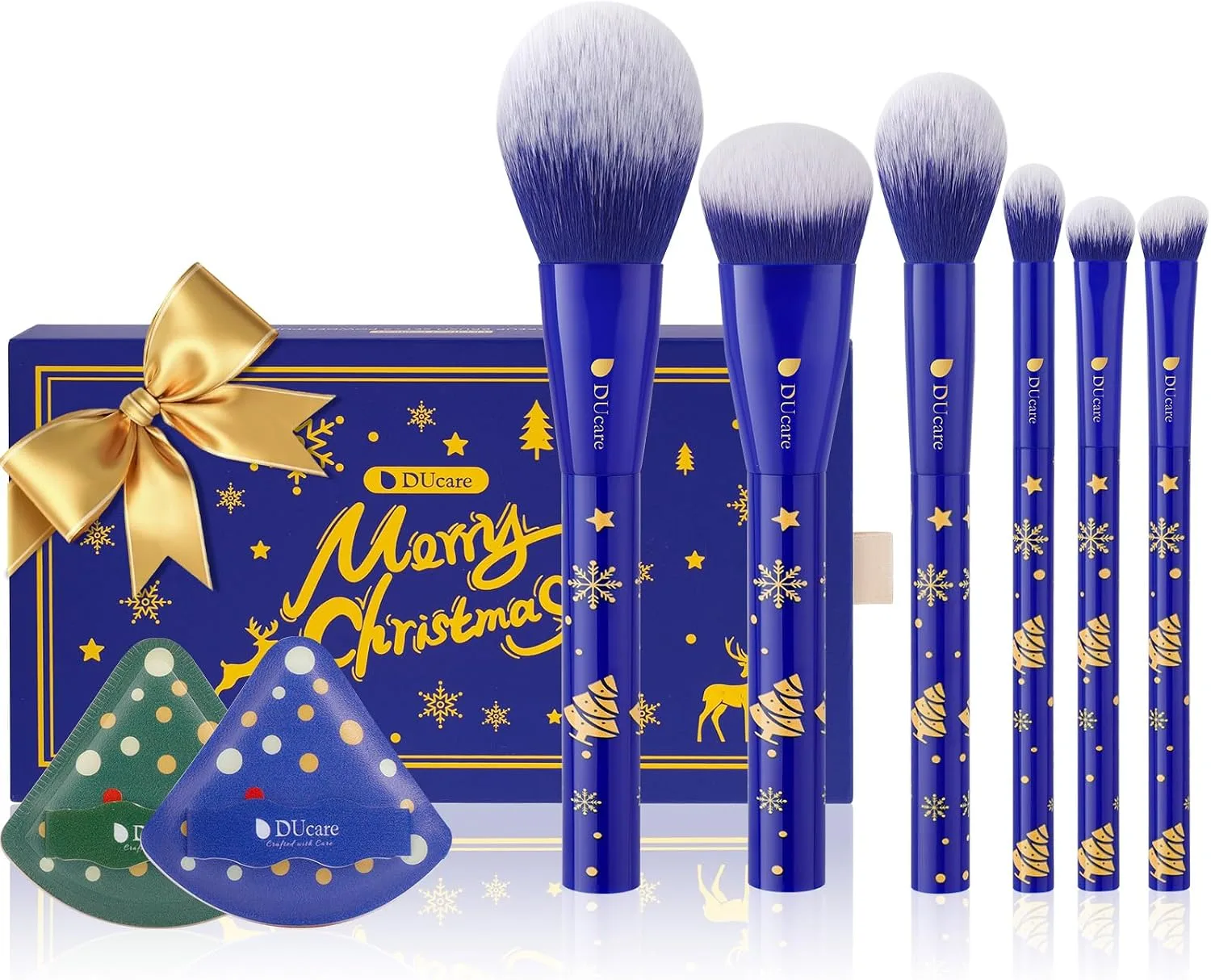 Ducare Christmas Makeup Brushes Set 8pcs