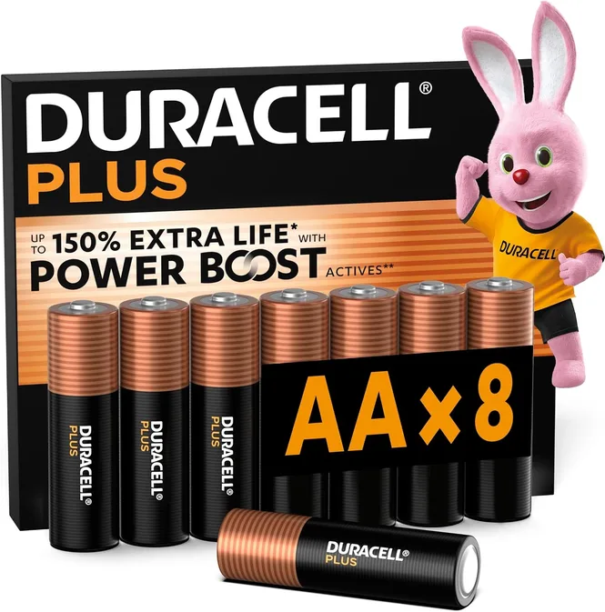 Duracell Plus Aa Alkaline Batteries 8 Pack 1 5v Lr06