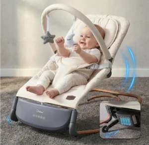 Electric Baby Bouncer Ergonomic Baby Swing Chair With Tap Control