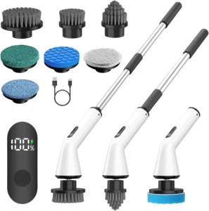 Electric Spin Scrubber With Handle 7 In 1 Cordless Power Scrubber For Home