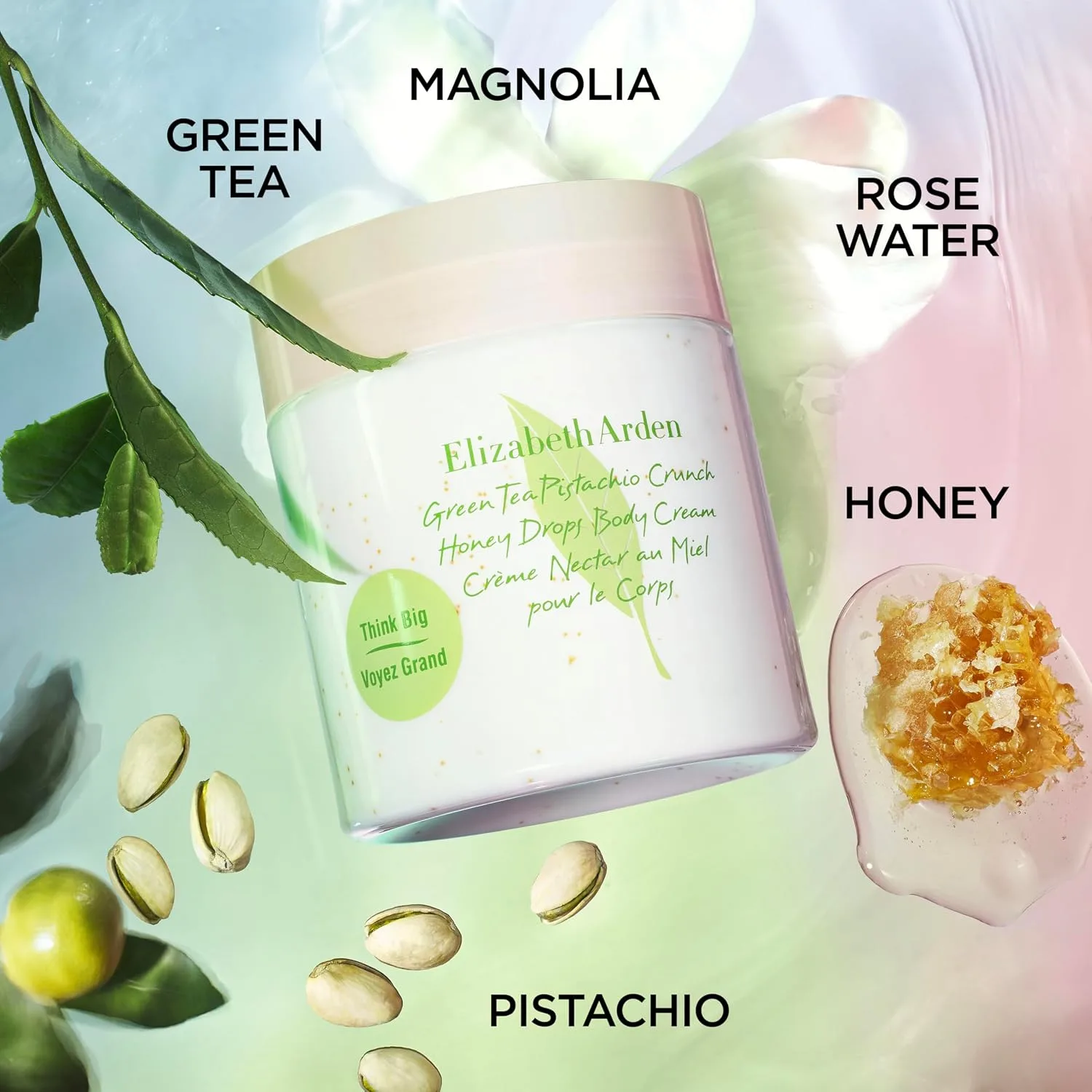 Elizabeth Arden Green Tea Pistachio Crunch Honey Drops Body Cream 500ml Citrus G