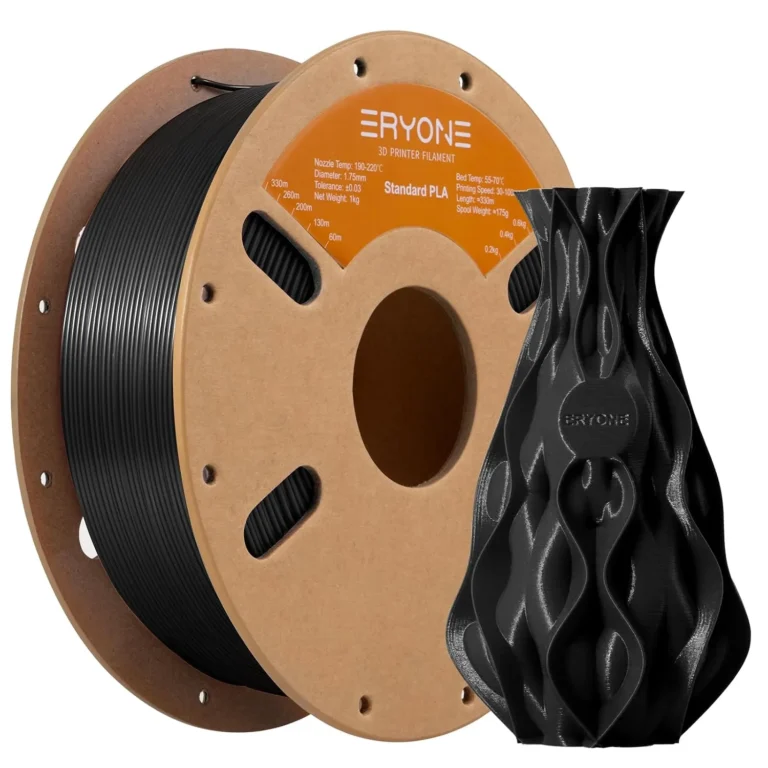 Eryone Pla Filament 1 75mm Black Pla 1kg Neatly Wound 3d Printer Filament