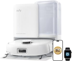 Eufy E25 Omni Robot Vacuum Cleaner With Mop Hydrojet Self Clean Roller Mop