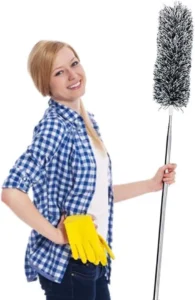 Extendable Microfiber With Extra Long 100 Inches Telescopic Pole Feather Duster