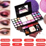 Eyeshadow Palette Makeup Palette 35 Bright Colors Matte and Shimmer Lip Gloss Blush Brushes