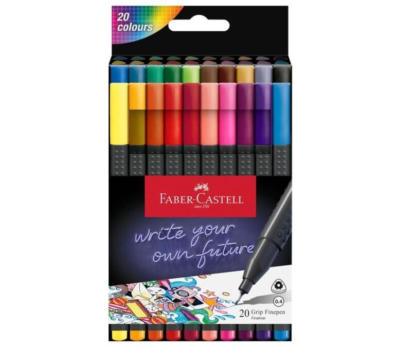 Faber Castell Grip Finepen Wallet Pack Of 20