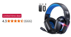 Fachixy Wireless Gaming Headset With Mic For Ps5 Ps4 PC Switch And Mac