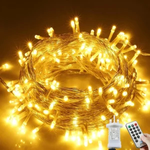 Fairy Lights Plug In 12m 39ft 120led Christmas Lights Warm White
