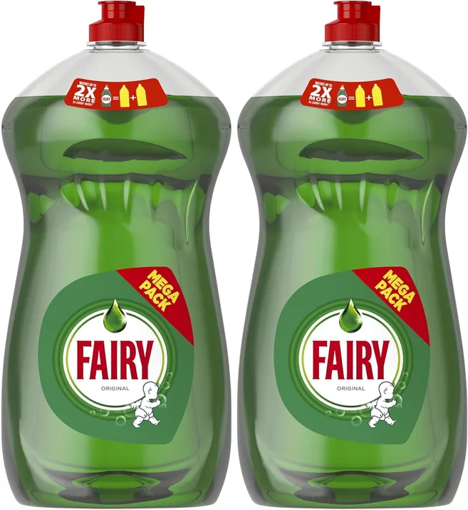 Fairy Original Washing Up Liquid Green With Liftaction 1450ml No Soaking No Grea