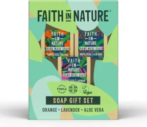 Faith In Nature Natural Handmade Soap Gift Set Vegan And Cruelty Free No Sls Or