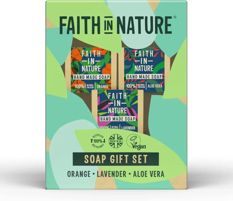 Faith In Nature Natural Handmade Soap Gift Set Vegan And Cruelty Free No Sls Or