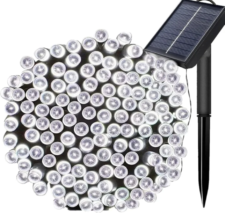 Fansir Solar String Lights 72ft 200 Led Outdoor String Solar Powered Fairy Light