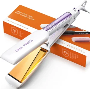 Faszin Professional Wide Plate Hair Straighteners For Women Ivory