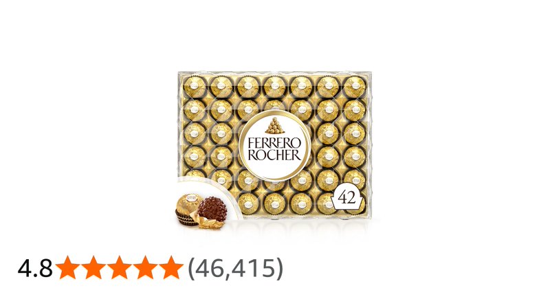 Ferrero Rocher Christmas Chocolate Box 42 Chocolates 525g
