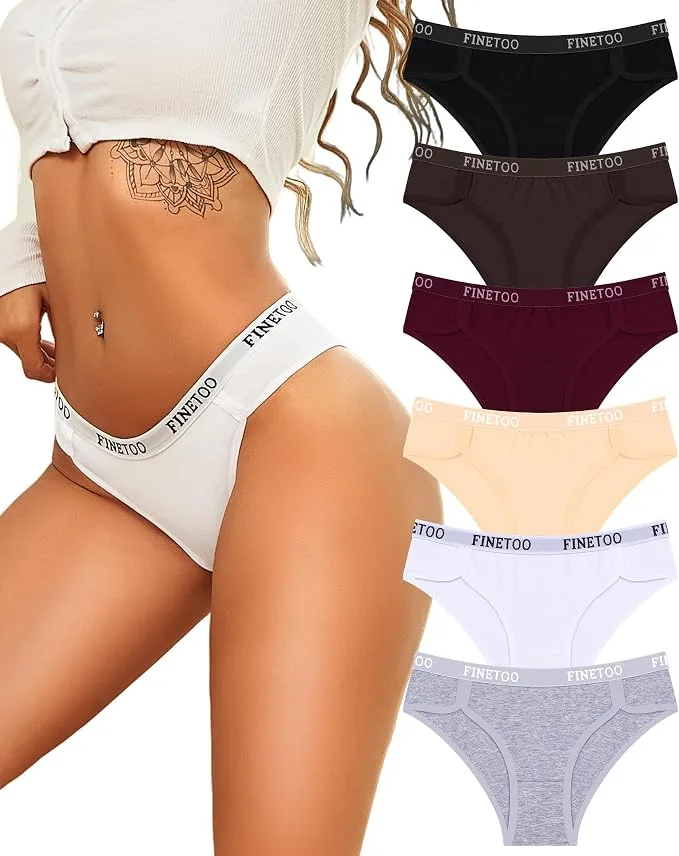 Finetoo Cotton Underwear Women Breathable Knickers For Womens Comfortable Pants