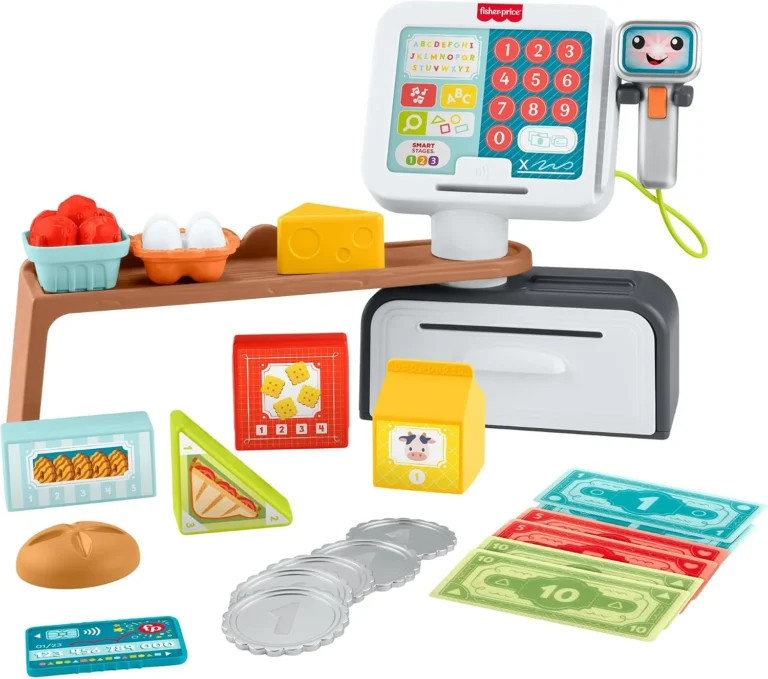 Fisher Price Count And Shop Cash Register Learning Toy Multilanguage
