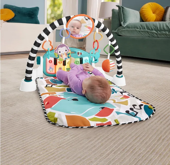 Fisher Price Glow And Grow Kick And Play Piano Gym Baby Toy UK English