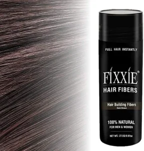 Fixxie Hair Fibres Dark Brown For Thinning Hair 27 5g Bottle Hair Fibre Conceale