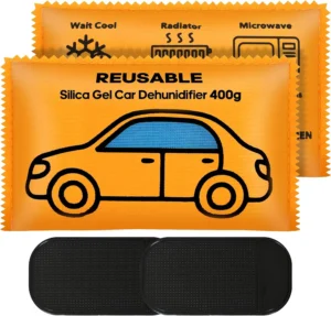 Flow Fire Car Dehumidifier Bags 2 Pack 400g Reusable Moisture Absorber