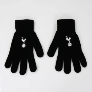 Foco Officially Licensed Tottenham Hotspur Black Gloves