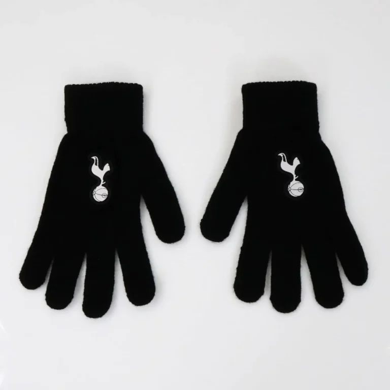Foco Officially Licensed Tottenham Hotspur Black Gloves