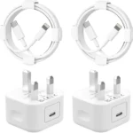 for iPhone USB C Fast Charger Plug and Cable [MFi Certified] 2Pack 20W PD USB C Fast Charger Plug with 6FT Fast Charging Cable for iPhone 14/13/12/11 Pro/Pro Max/XS Max/XS/XR/X/SE/8