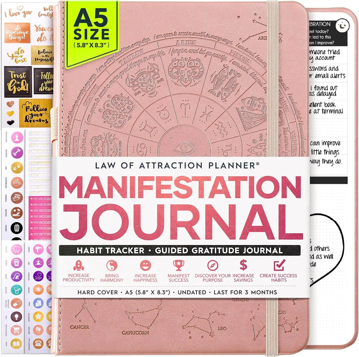 Freedom Mastery Daily Journal Of Gratitude Productivity And Habit Tracker