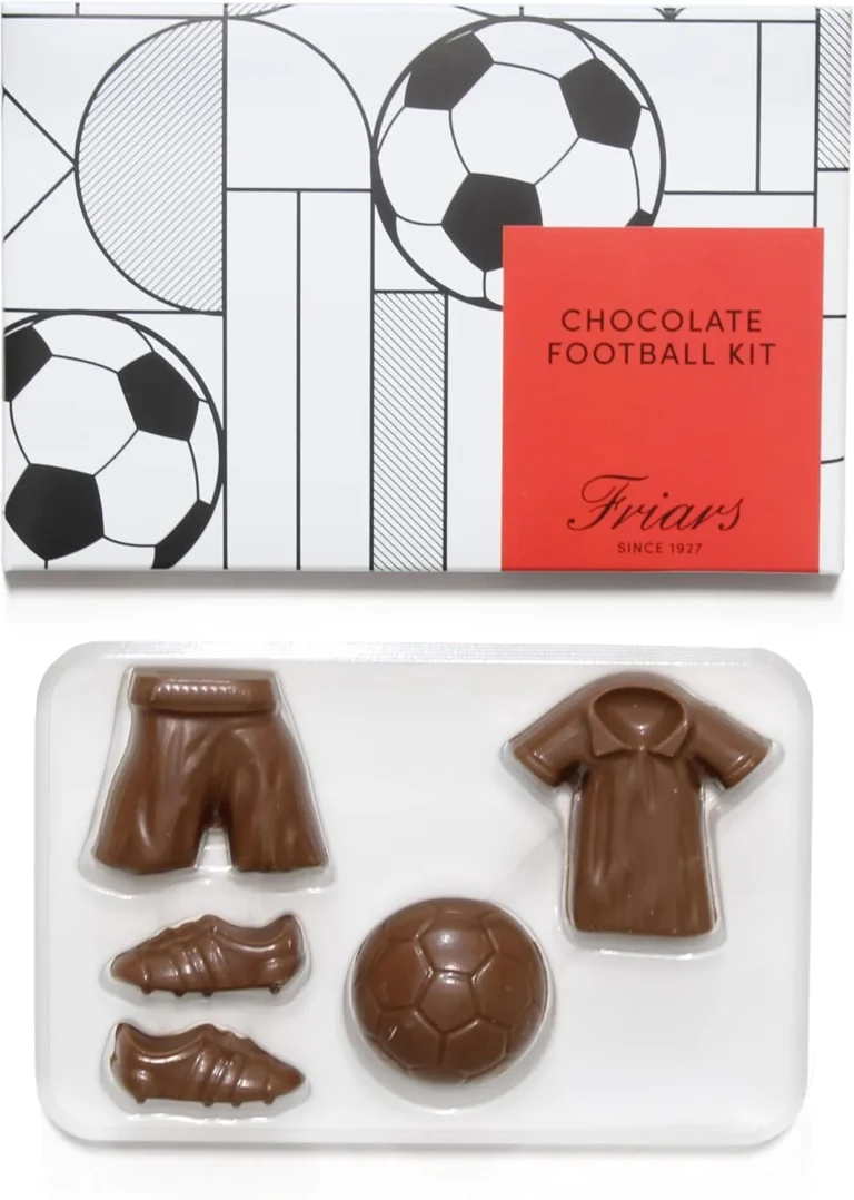 Friars Edible Football Set Shaped Chocolate 54 G Novelty Milk Chocolate Gift Fun