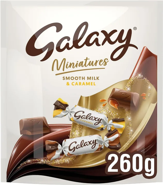 Galaxy Assorted Smooth Milk Chocolate Christmas Sharing Pouch 260g