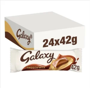 Galaxy Smooth Milk Chocolate Multipack 24 X 42g Premium Creamy Chocolate Bars Bu
