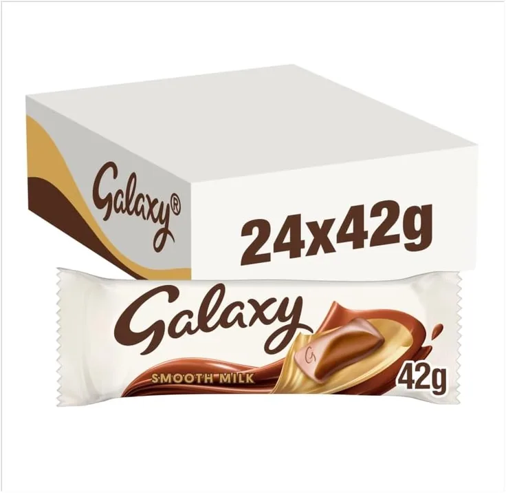 Galaxy Smooth Milk Chocolate Multipack 24 X 42g Premium Creamy Chocolate Bars Bu