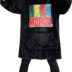 Get Trend Marvel Oversized Hoodies for Kids Teens, Avengers Fleece Hoodie Blanket with Sherpa Lined Hood, Warm Superhero Gifts for Boys