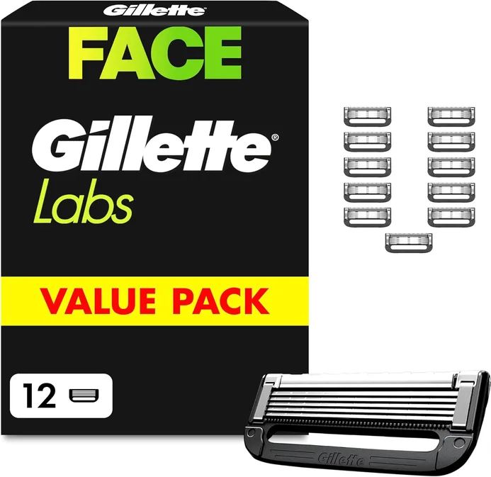 Gillettelabs Razor Blade Refills For Men Pack Of 12
