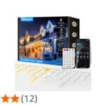 GLOAM Smart Icicle Outdoor Christmas Lights, 10M 300LED Fairy Light Plug in