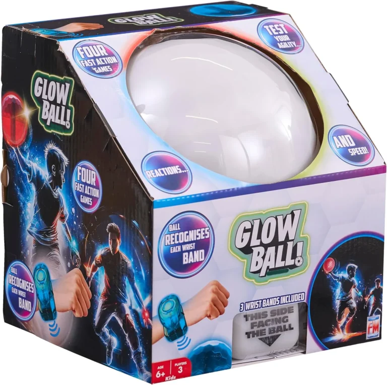 Glow Ball Colour Changing Soft Ball With 3 Interactive Wristbands 4 Fast Action