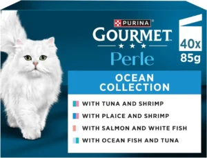 Gourmet Perle Ocean Collection Adult Wet Cat Food Mini Fillets In Gravy Tuna Shr