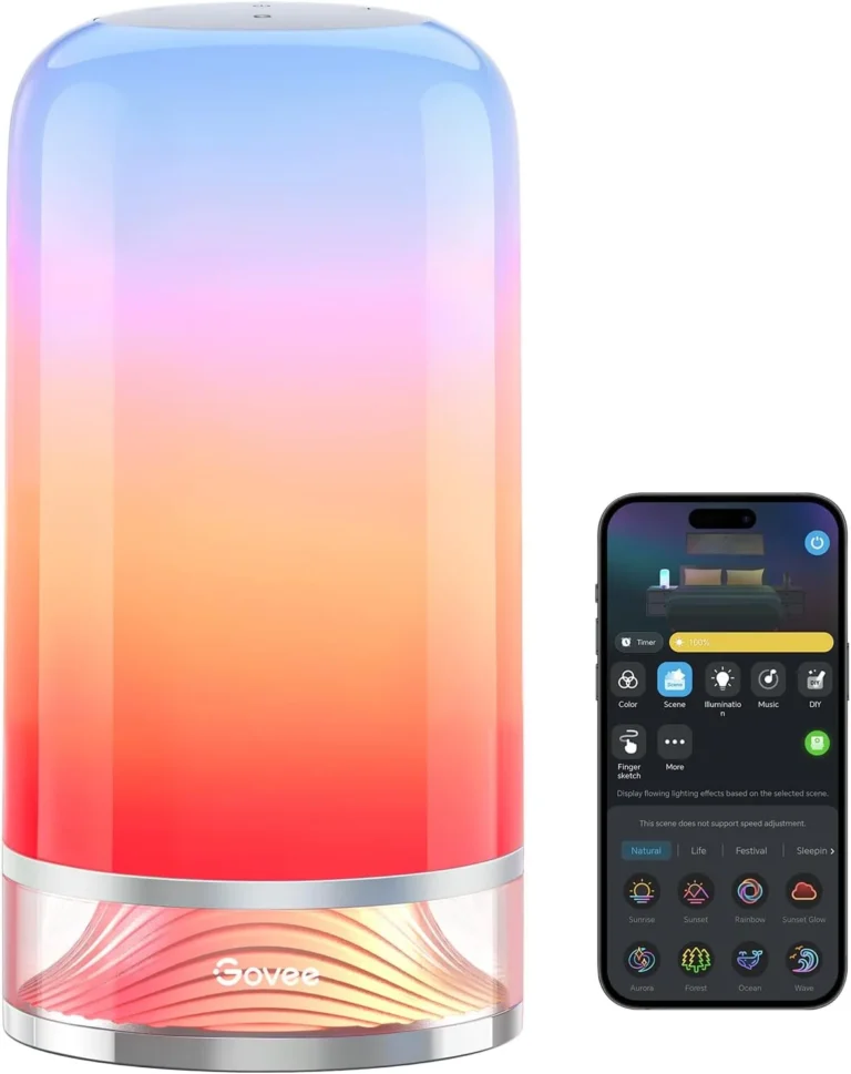 Govee Rgbicww Smart Table Lamp Touch Bedside Lamp Matter Alexa Compatible