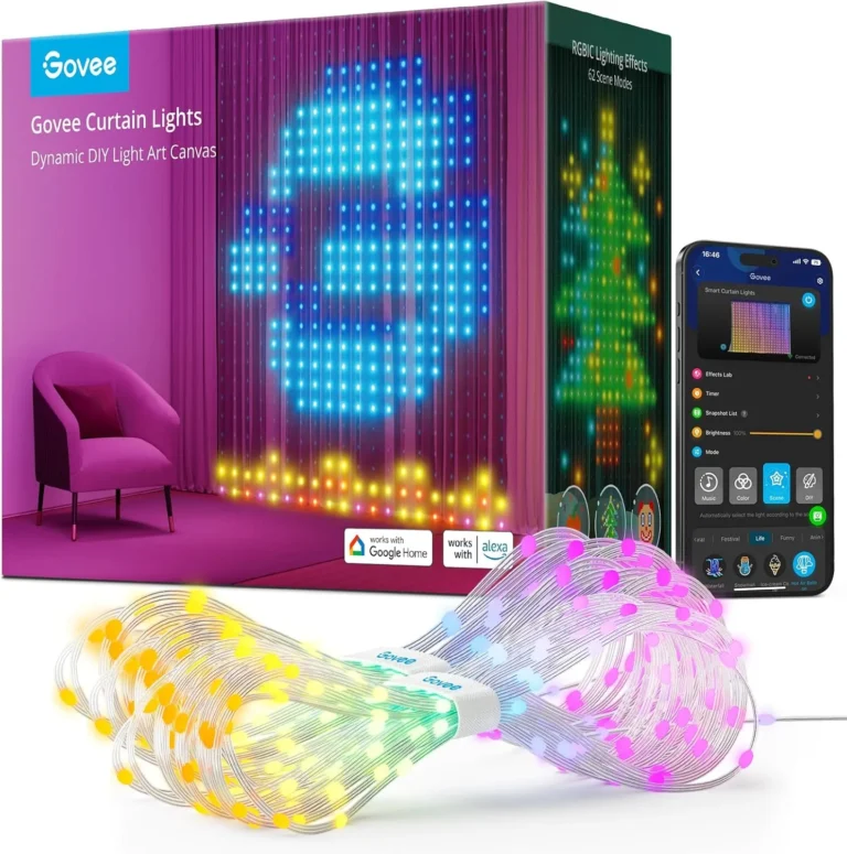 Govee Smart Led Curtain Lights 1 5x2m 520 Rgbic Ip65 Waterproof