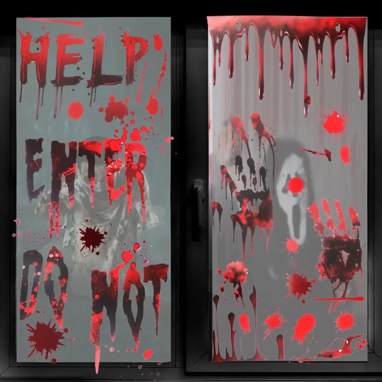 Halloween Decorations Indoor Window Stickers 6 Sheets
