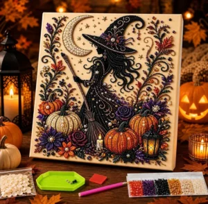 Halloween Diamond Pearl Art Diy Kit For Adults Ghost Pearl Diamond Art Kit