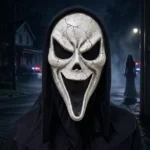 Halloween Scream Mask Horror Ghost Face Mask Scary Costume Accessory