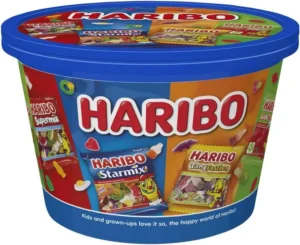 Haribo Sweets Sharing Tub Assorted Gummy Candies With Starmix Tangfastics Giant