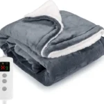 Heated Blanket Electric Throw 160x130CM, Dark Grey, Heating Blanket