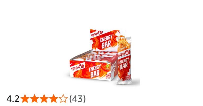 High5 Energy Bars For Running And Cycling With Real Fruits Peanut 12x55g