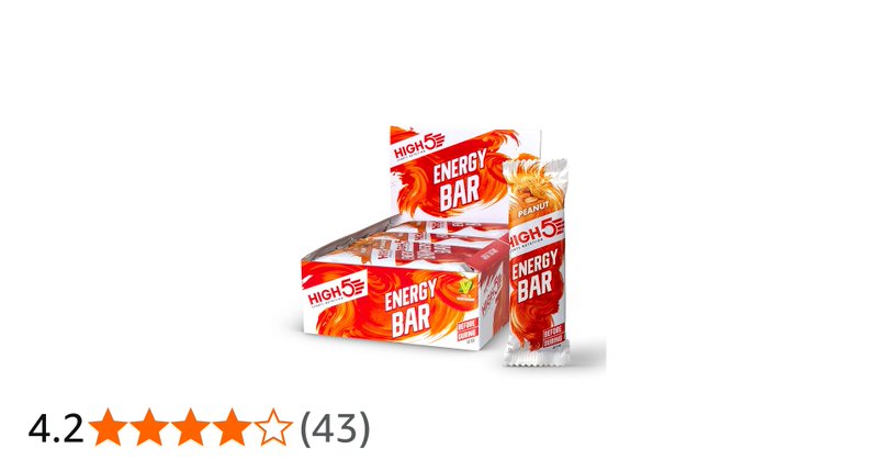 High5 Energy Bars For Running And Cycling With Real Fruits Peanut 12x55g
