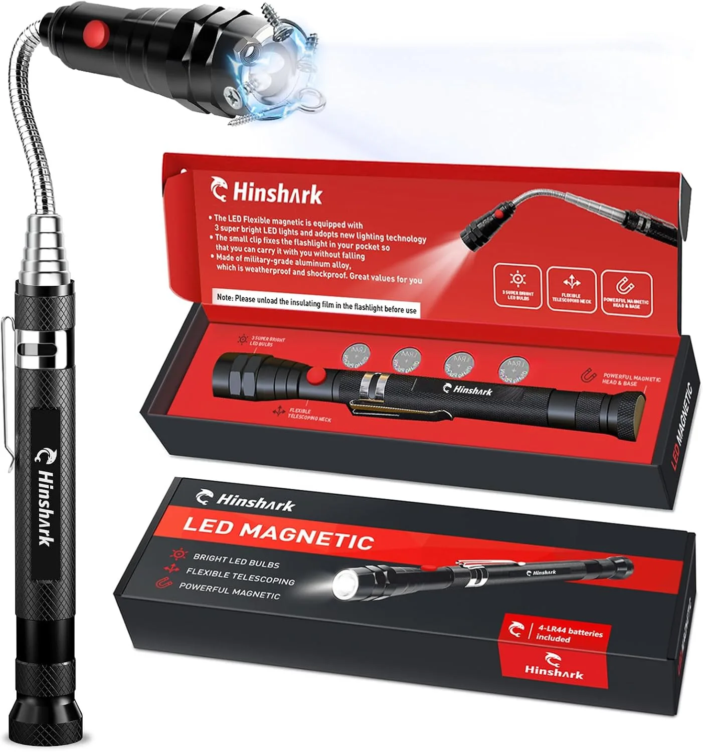 Hinshark Gifts For Men Him Led Magnetic Tool Dad Birthday Gifts For Men