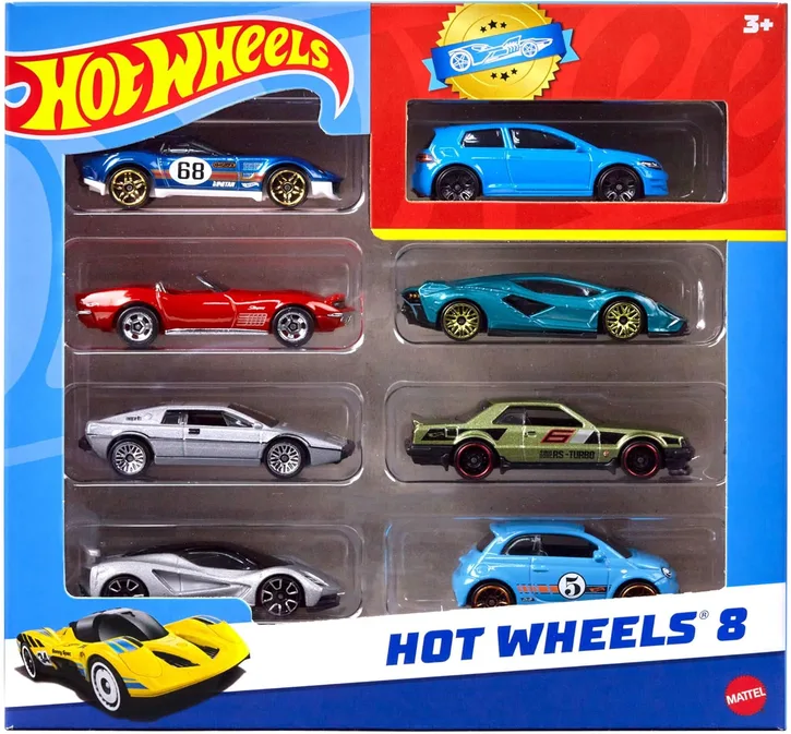 Hot Wheels 8 Pack Of Toy Cars And Trucks Styles May Vary