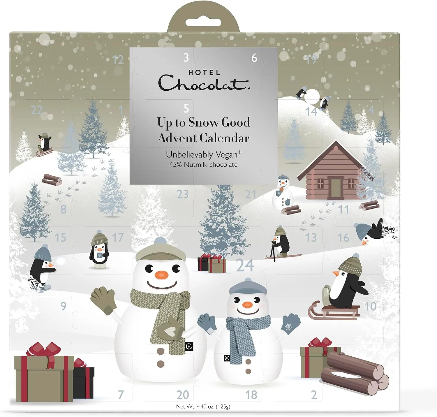 Hotel Chocolat Up To Snow Good Advent Calendar Vegan Nutmilk Chocolate