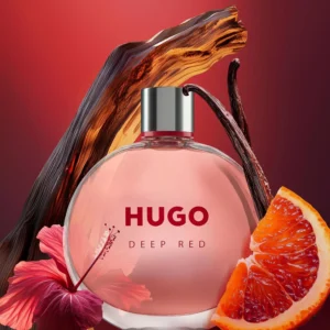 Hugo Deep Red New Packaging Eau De Parfum For Her Ambery Clementine Freesia And
